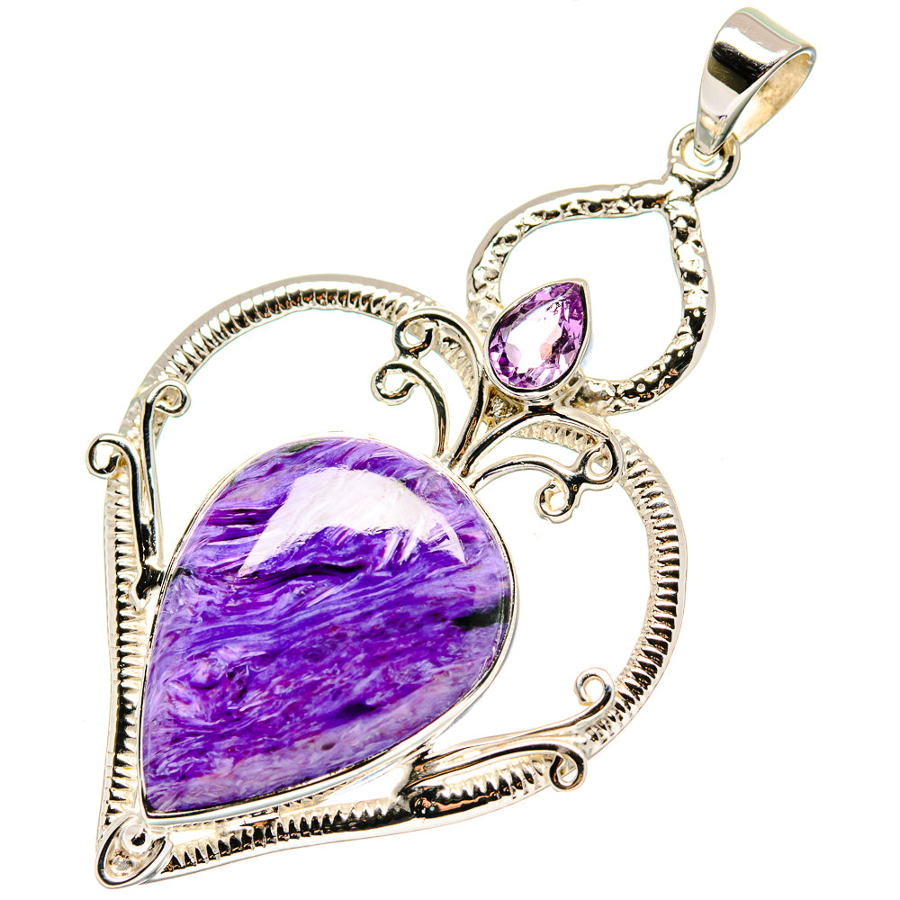 Charoite Pendants handcrafted by Anasilvercos - PD19641