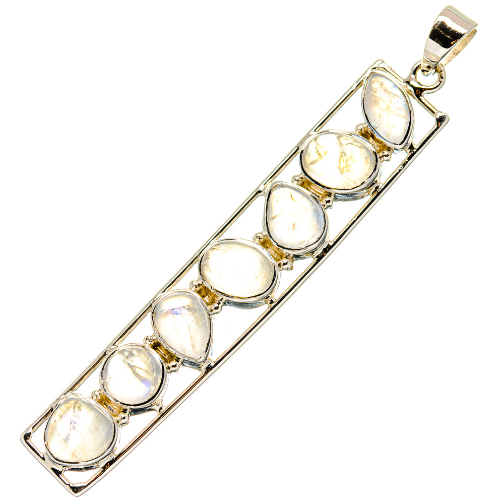 Rainbow Moonstone Pendants handcrafted by Anasilvercos - PD19644
