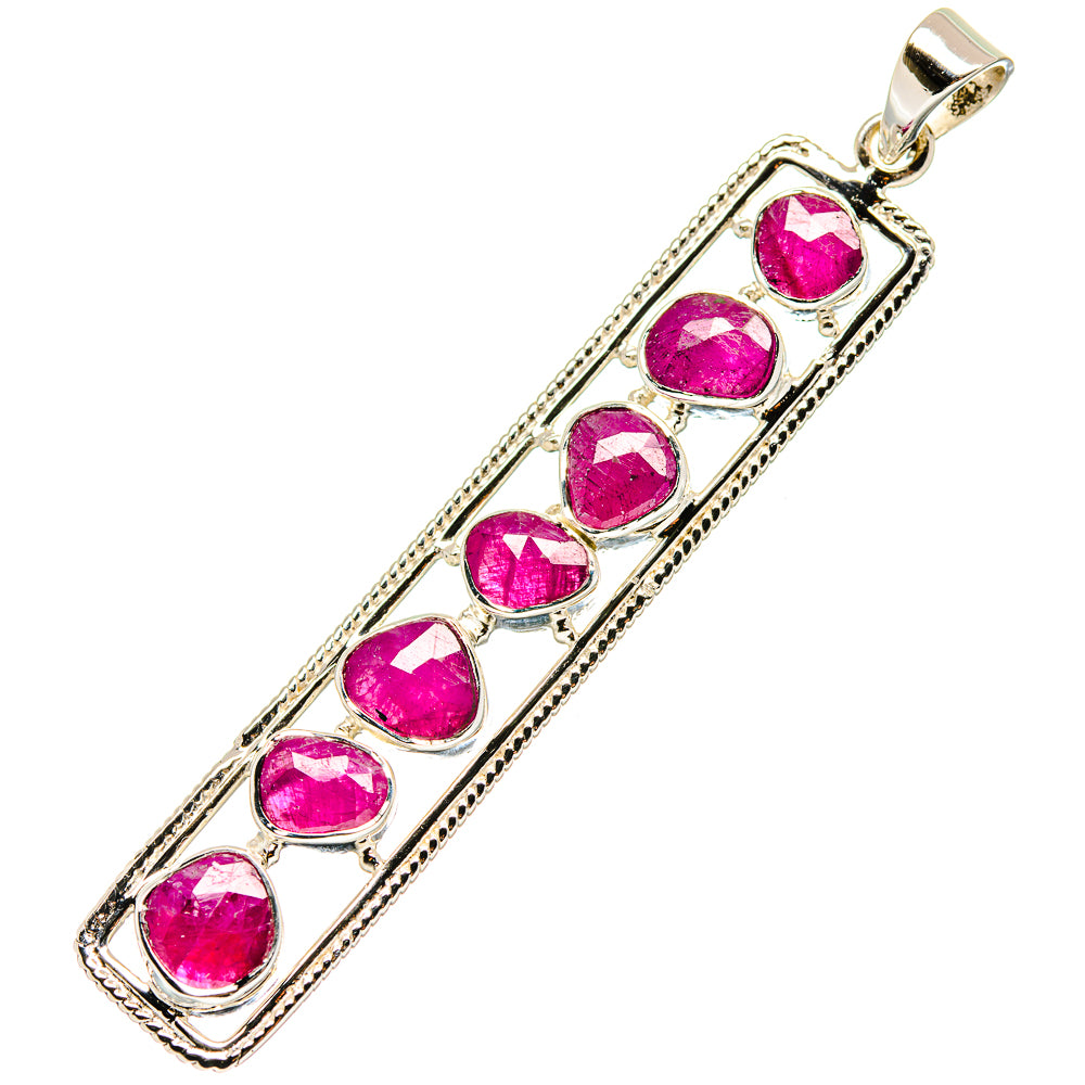 Ruby Pendants handcrafted by Anasilvercos - PD19646
