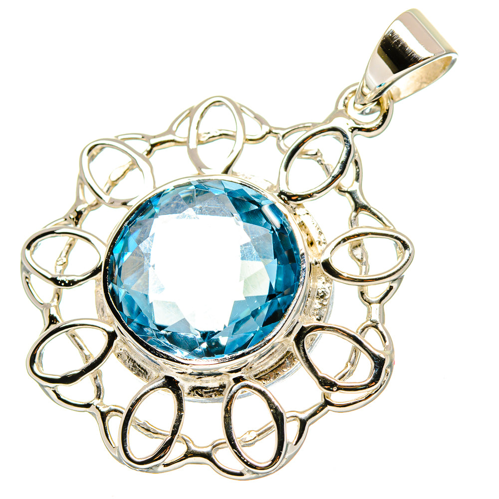 Blue Quartz Pendants handcrafted by Anasilvercos - PD19647