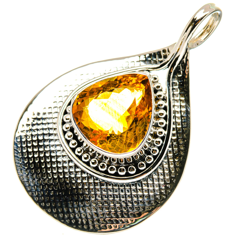 Mandarin Citrine Pendants handcrafted by Anasilvercos - PD19648