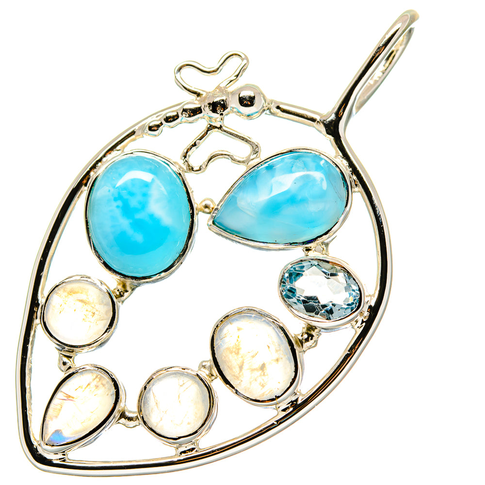 Larimar Pendants handcrafted by Anasilvercos - PD19653