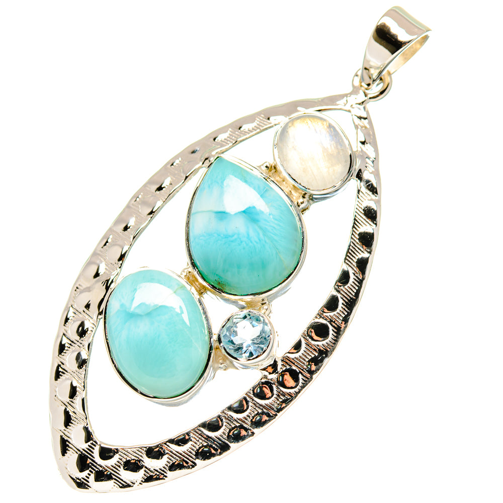 Larimar Pendants handcrafted by Anasilvercos - PD19655