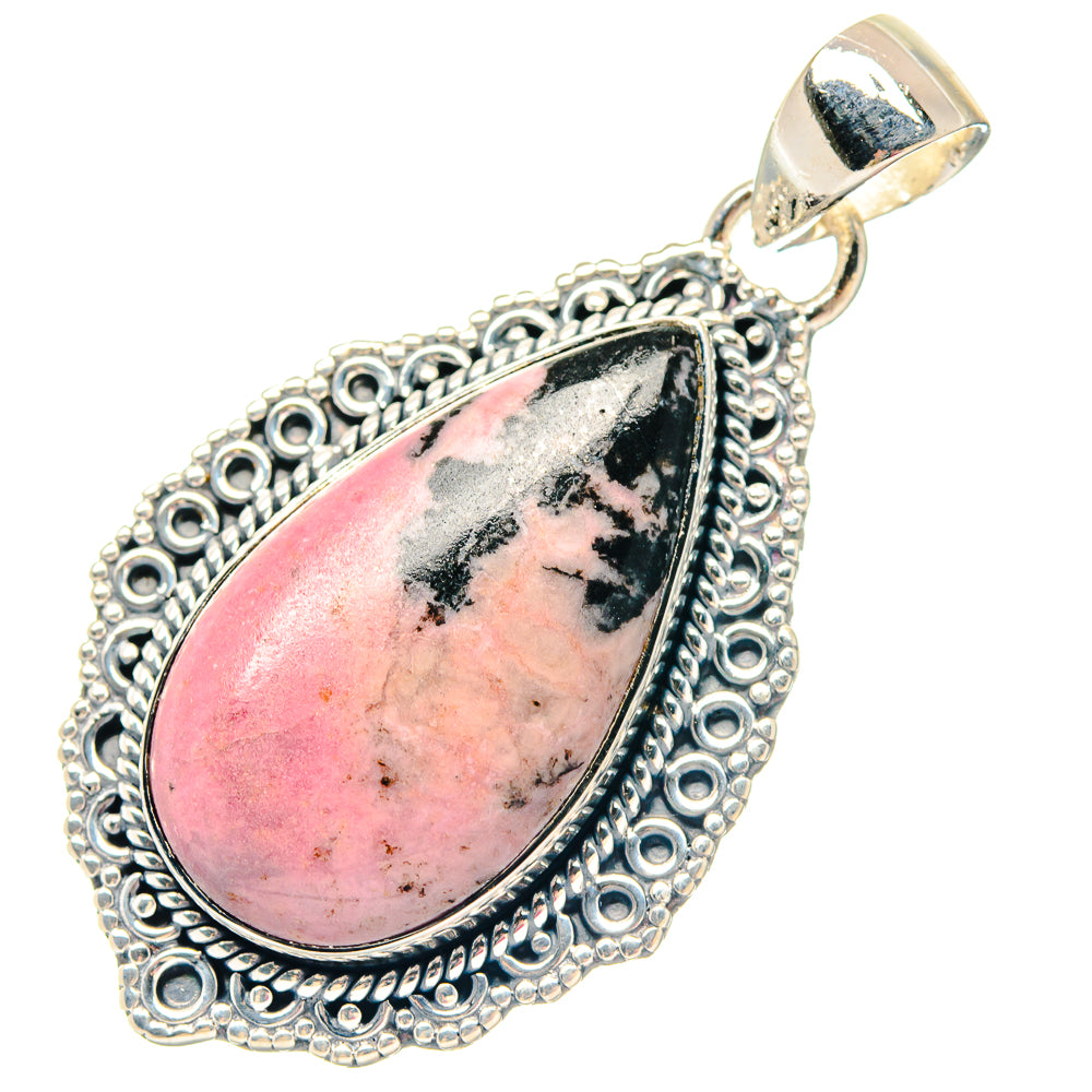 Rhodonite Pendants handcrafted by Anasilvercos - PD19677
