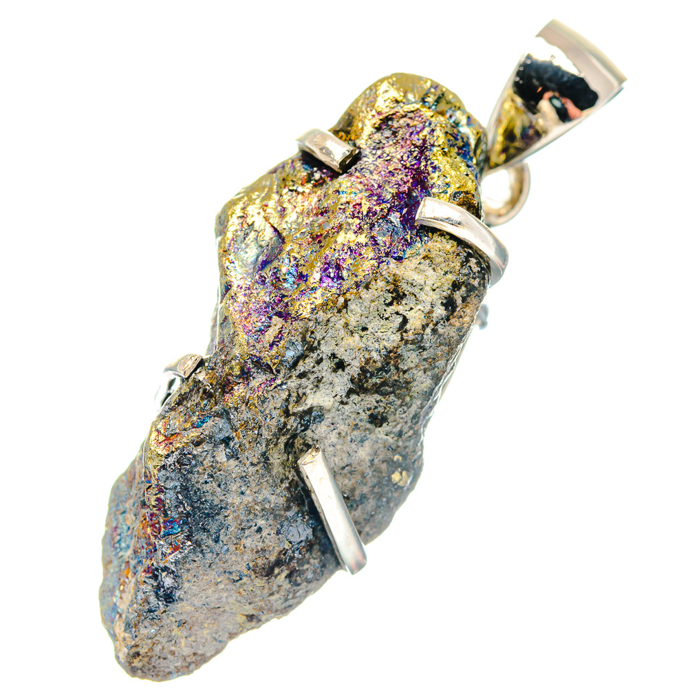 Spectro Pyrite Druzy Pendants handcrafted by Anasilvercos - PD19684 - Photo 2