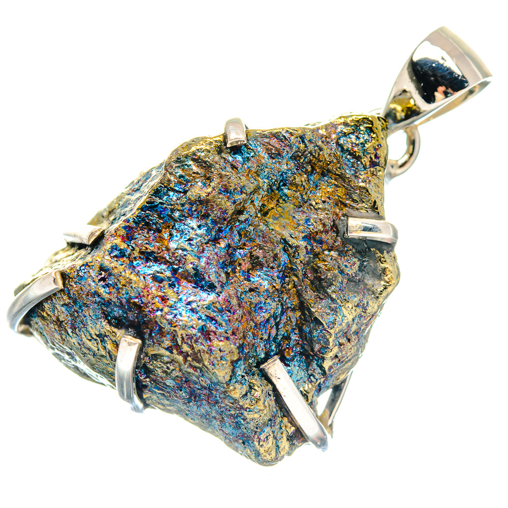 Spectro Pyrite Druzy Pendants handcrafted by Anasilvercos - PD19685