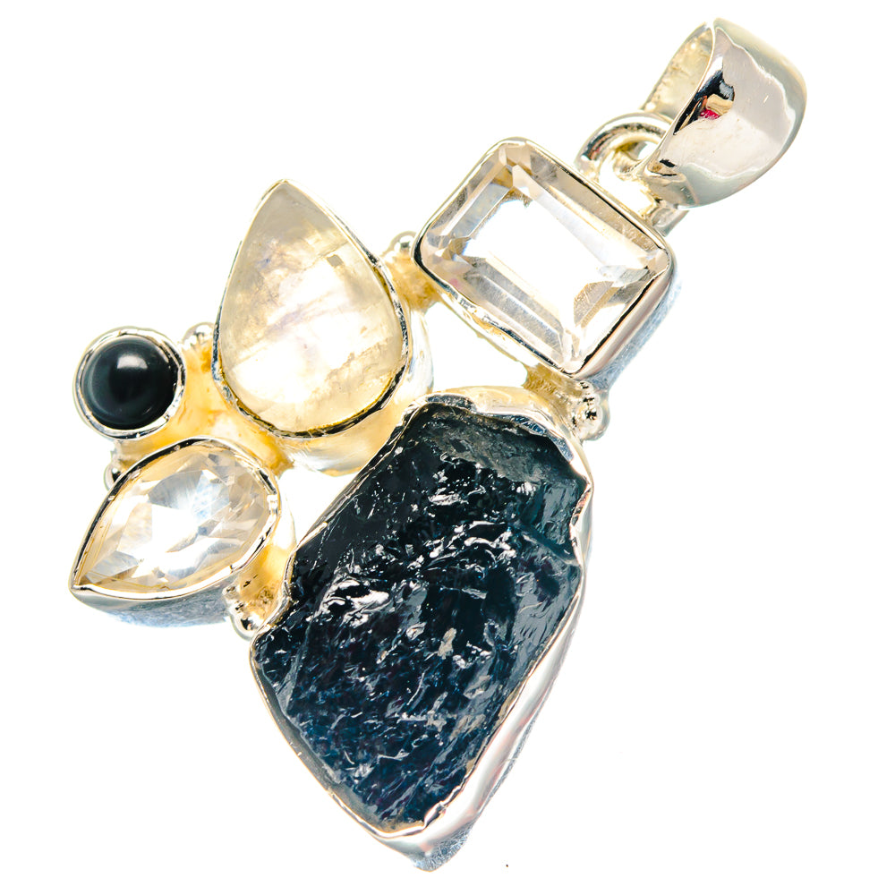 Black Tourmaline Pendants handcrafted by Anasilvercos - PD19687