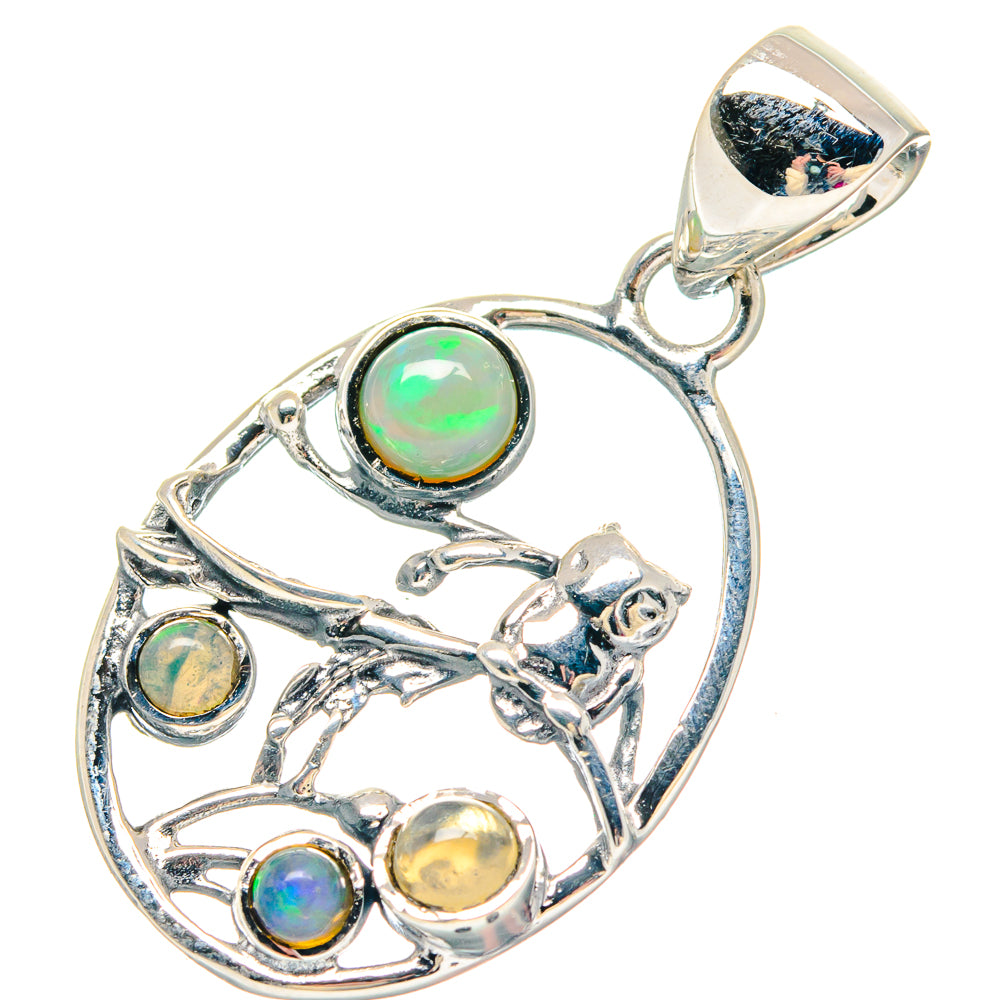 Ethiopian Opal Pendants handcrafted by Anasilvercos - PD19701