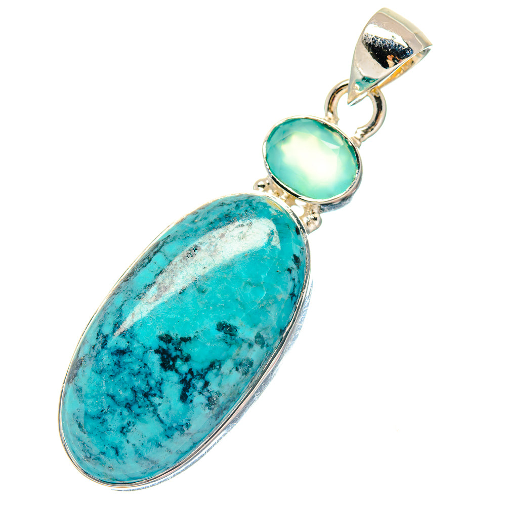Tibetan Turquoise Pendants handcrafted by Anasilvercos - PD19741