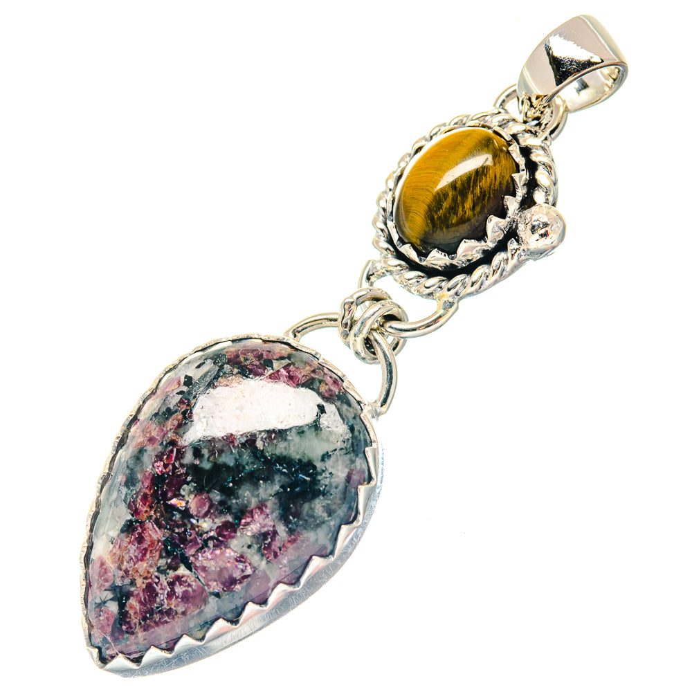 Russian Eudialyte Pendants handcrafted by Anasilvercos - PD19763
