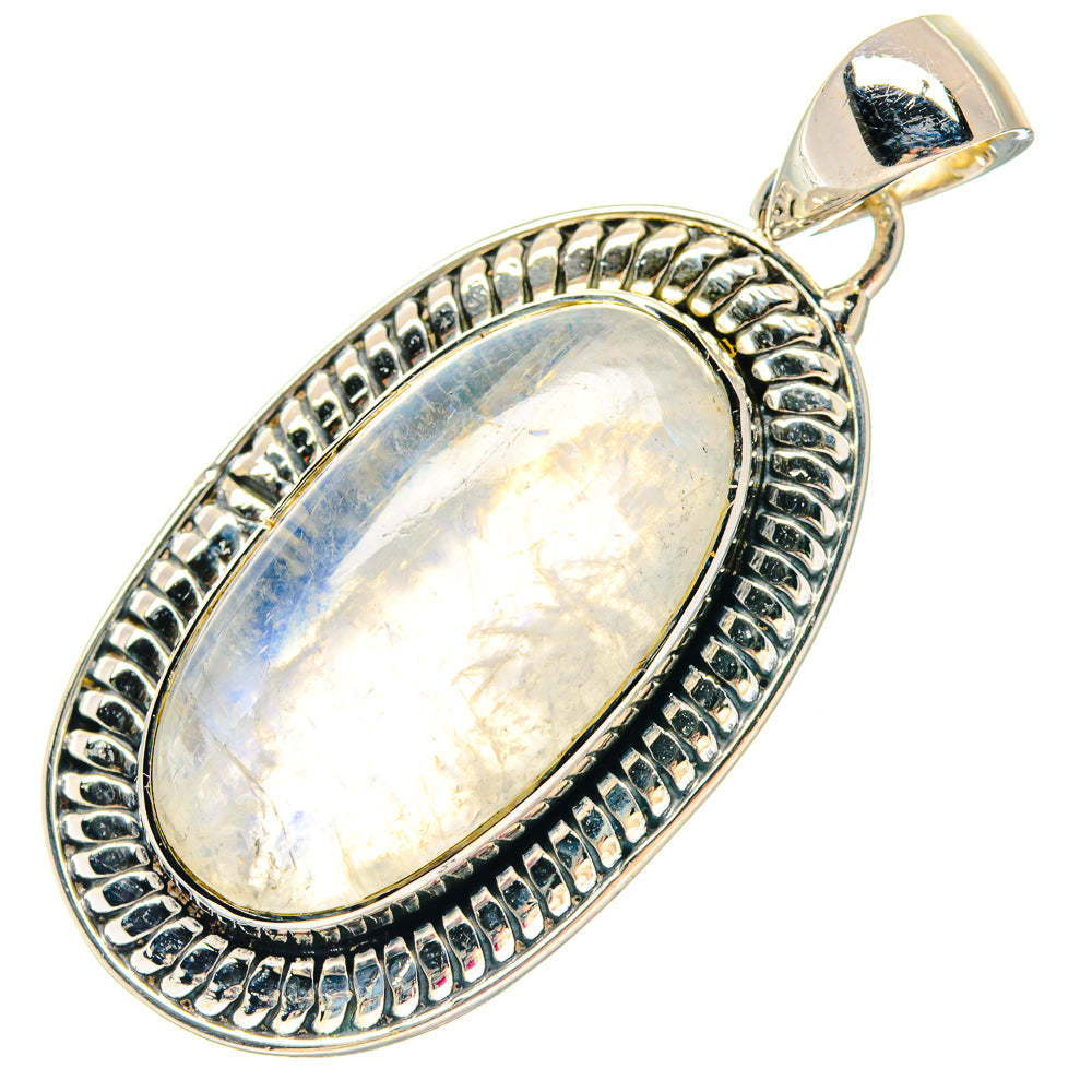 Rainbow Moonstone Pendants handcrafted by Anasilvercos - PD19770