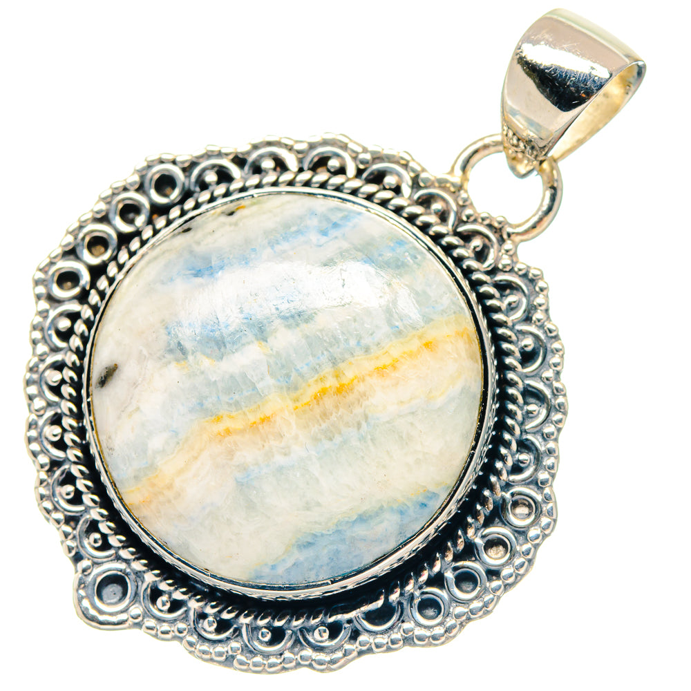 Blue Scheelite Pendants handcrafted by Anasilvercos - PD19774