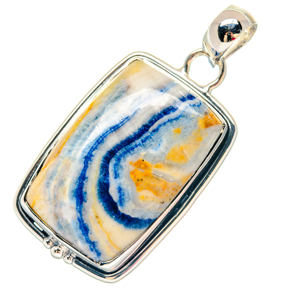Blue Scheelite Pendants handcrafted by Anasilvercos - PD19780