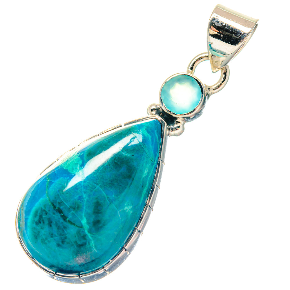Chrysocolla Pendants handcrafted by Anasilvercos - PD19783