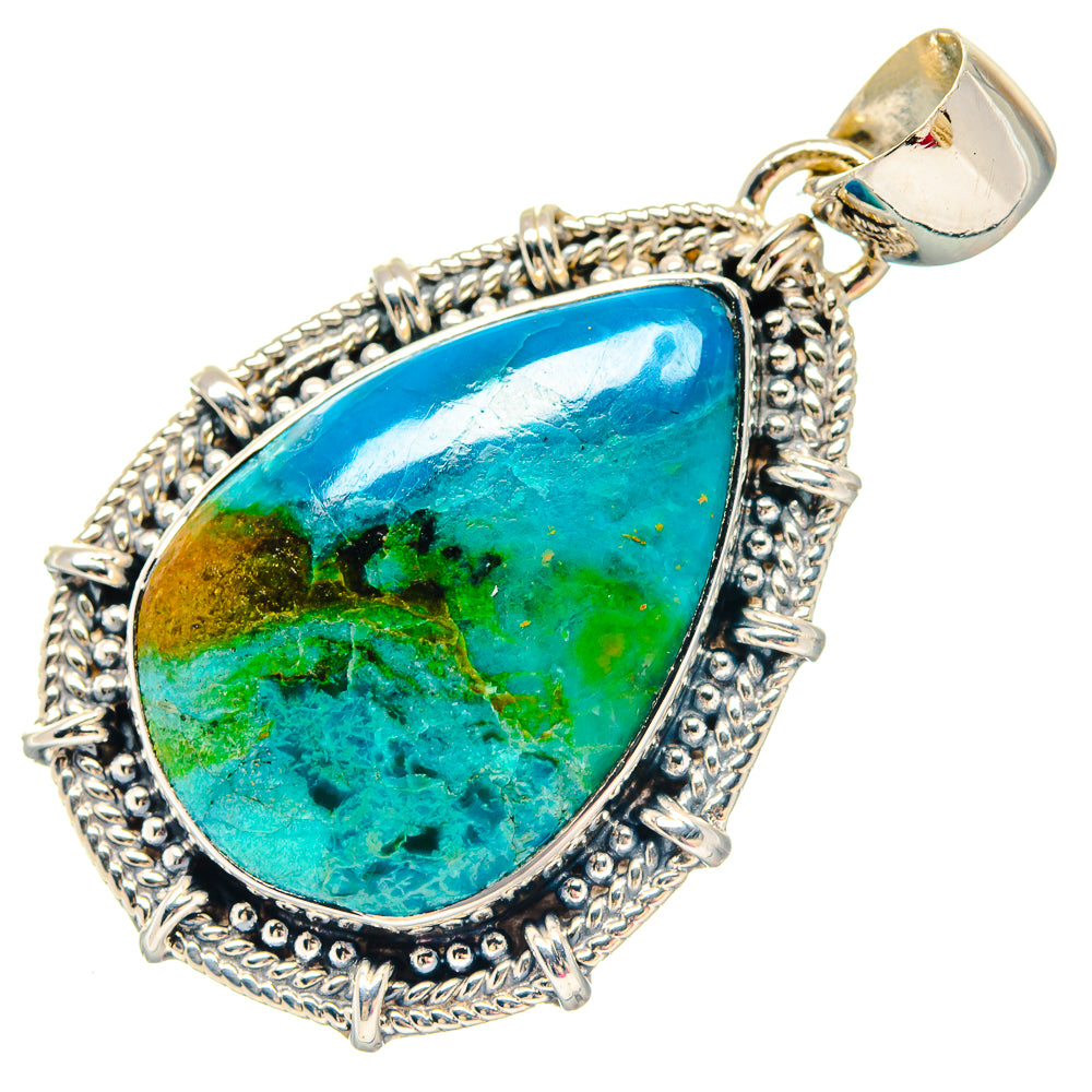 Chrysocolla Pendants handcrafted by Anasilvercos - PD19785