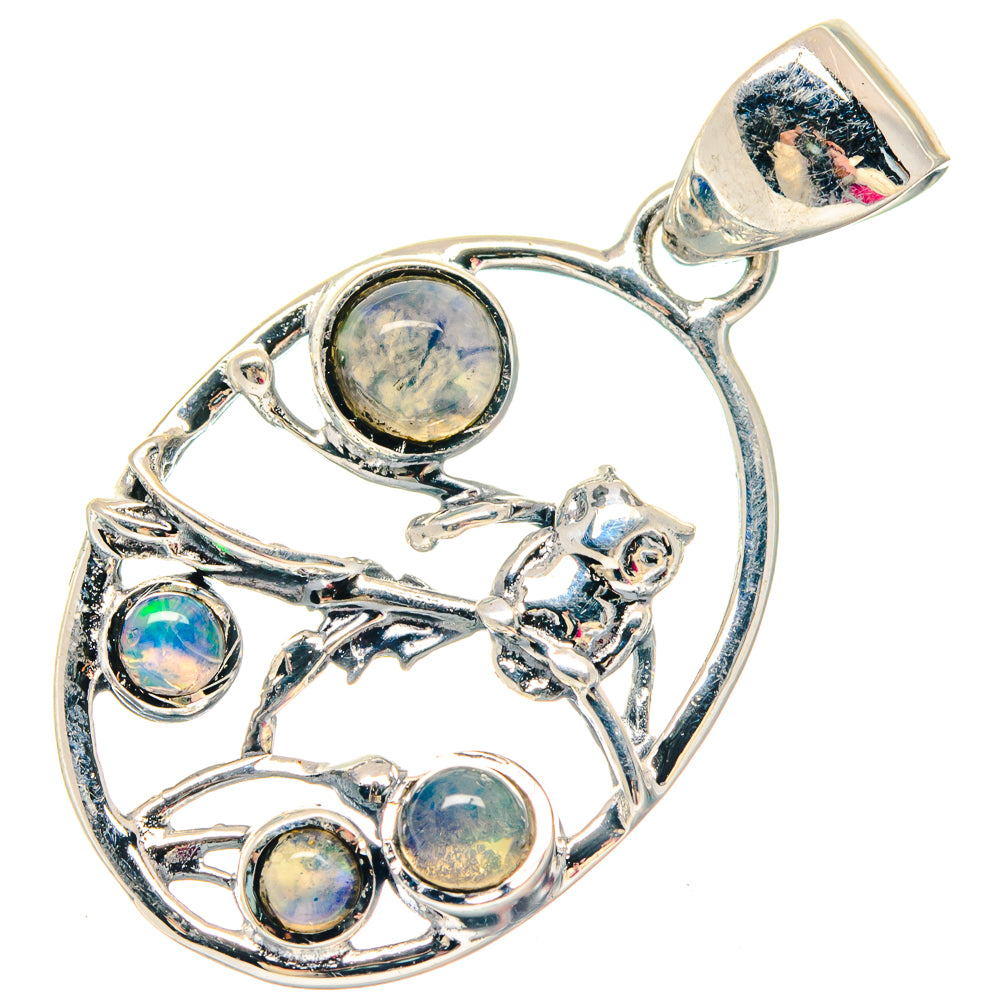 Ethiopian Opal Pendants handcrafted by Anasilvercos - PD19812