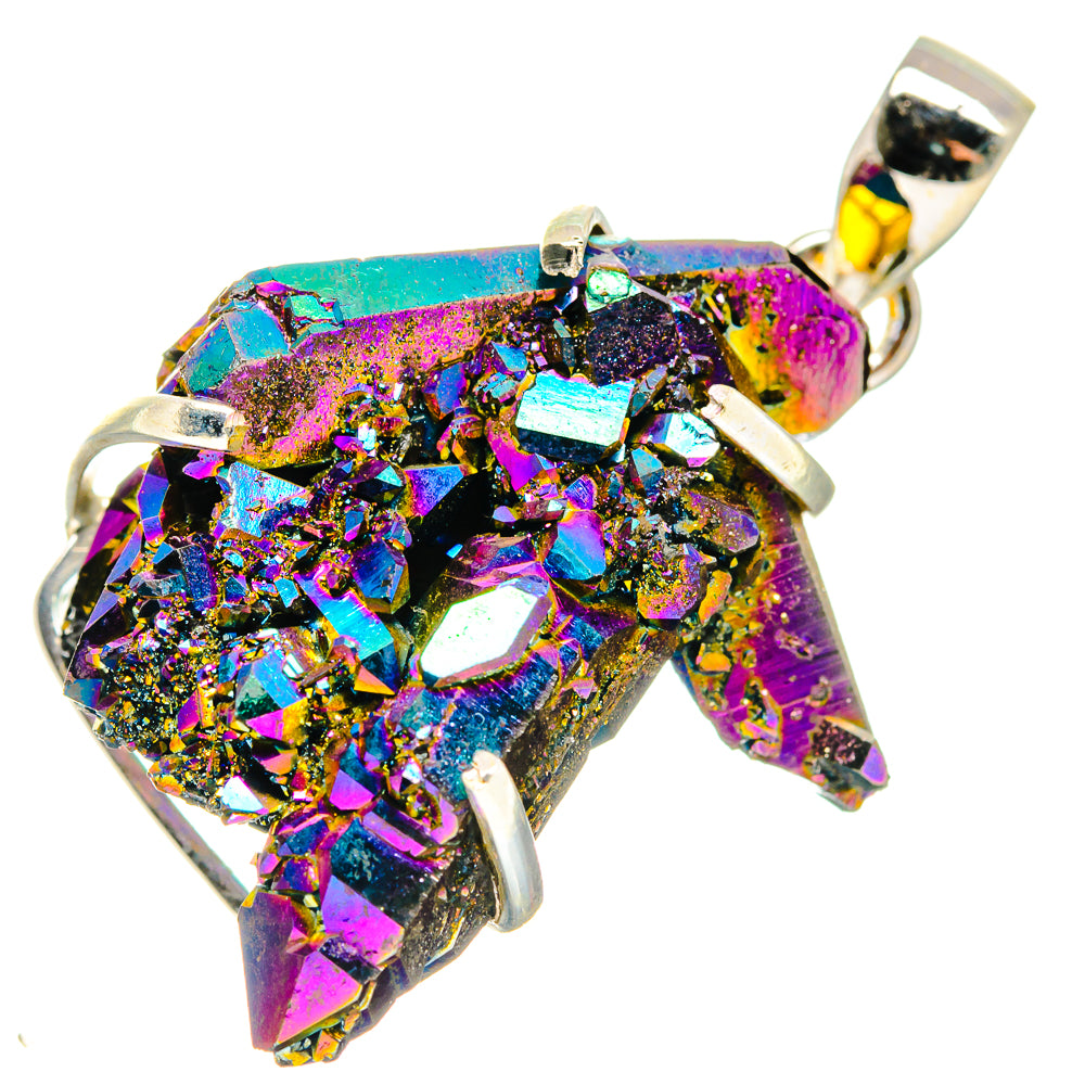 Titanium Druzy Pendants handcrafted by Anasilvercos - PD19831