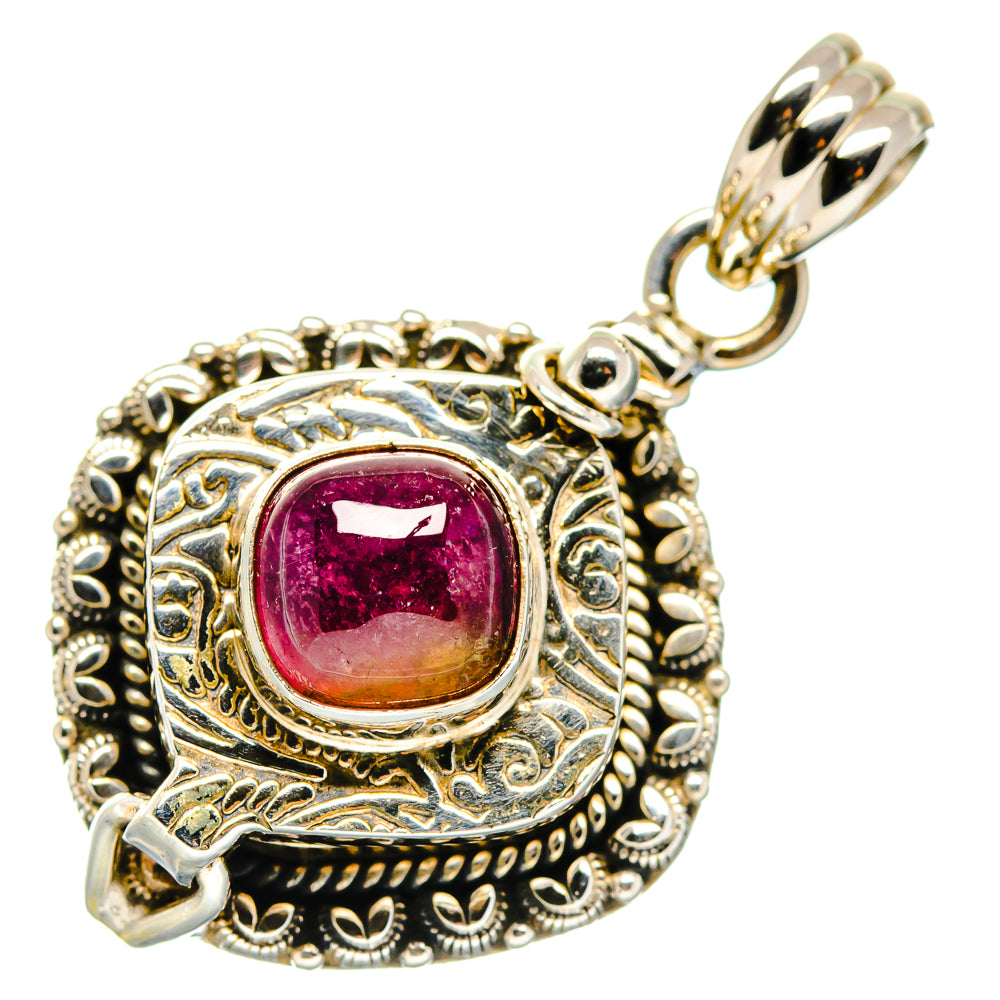 Pink Tourmaline Pendants handcrafted by Anasilvercos - PD19845