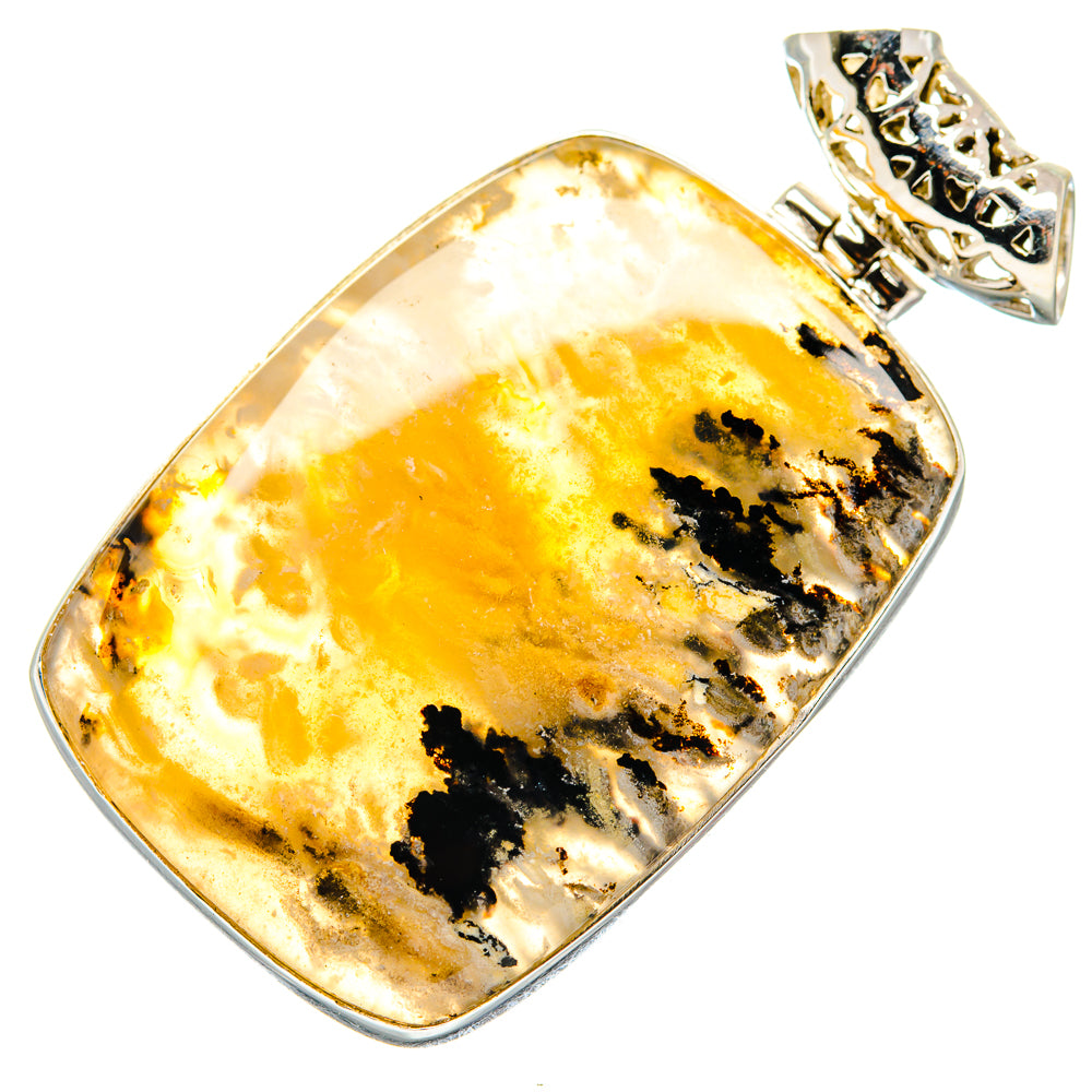 Plume Agate Pendants handcrafted by Anasilvercos - PD19850