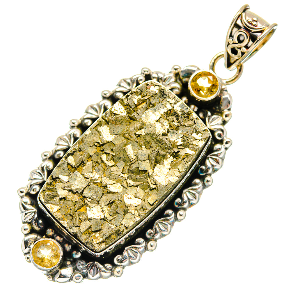 Pyrite Pendants handcrafted by Anasilvercos - PD19868