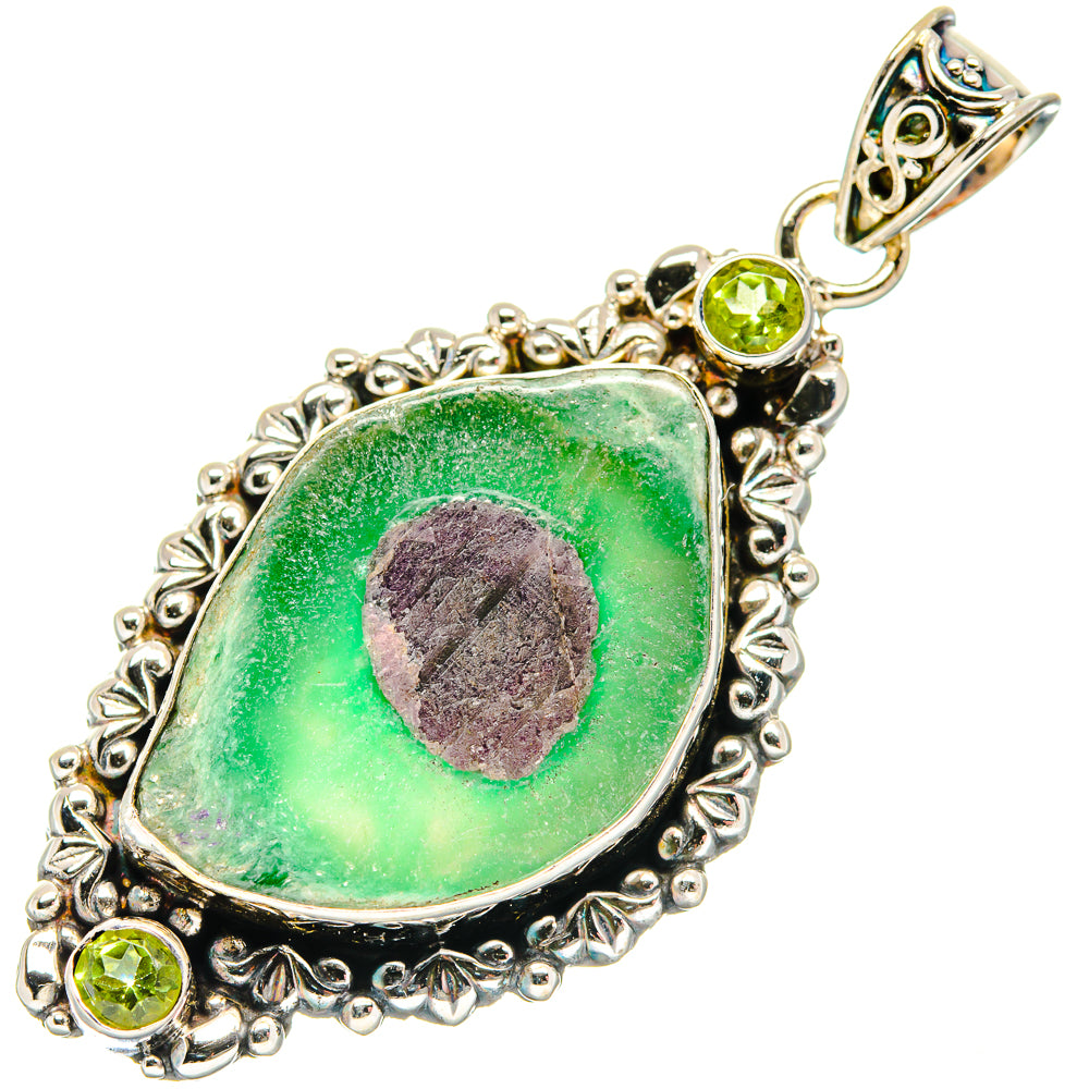 Ruby Fuchsite Pendants handcrafted by Anasilvercos - PD19869