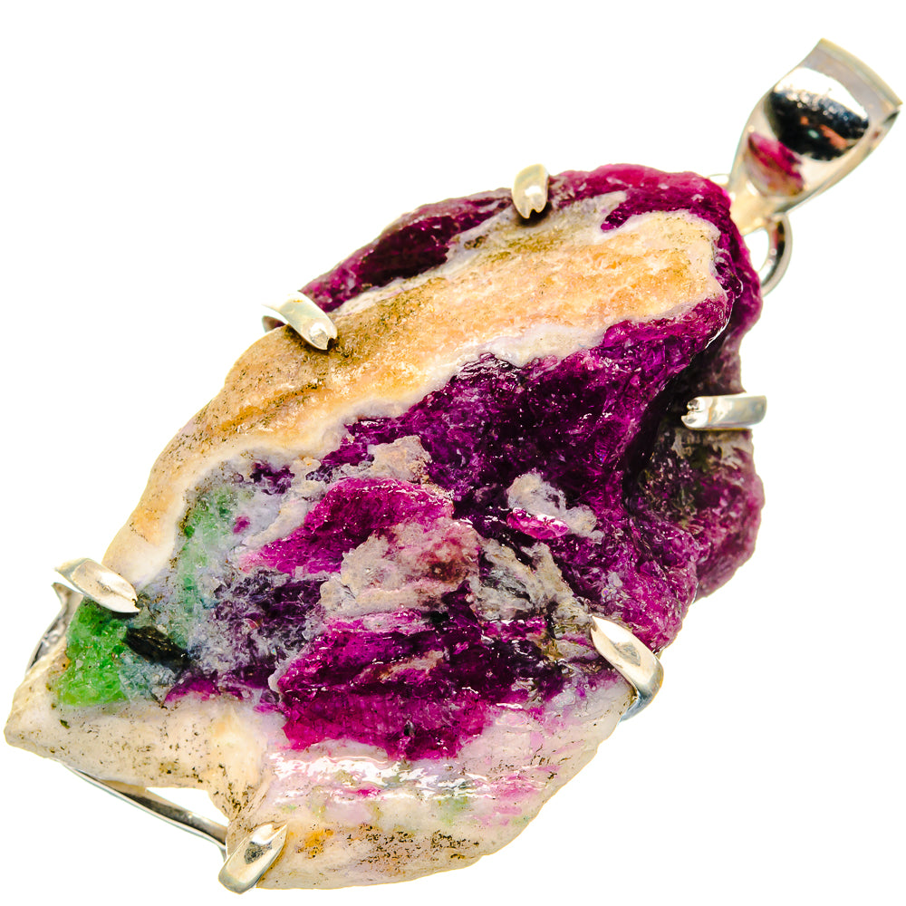 Ruby Zoisite Pendants handcrafted by Anasilvercos - PD19870