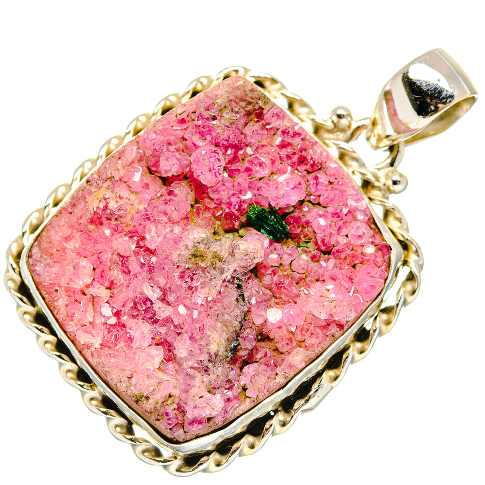 Cobalto Calcite Druzy Pendants handcrafted by Anasilvercos - PD19871