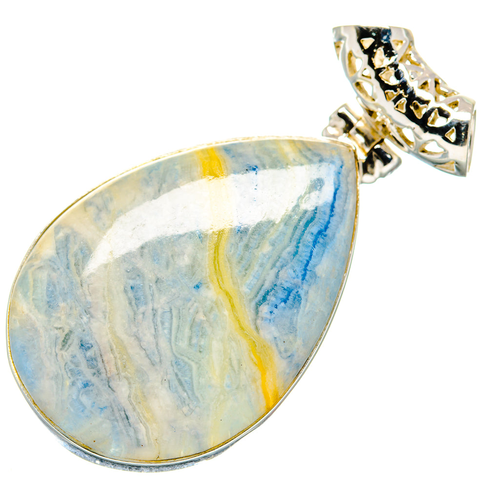 Blue Scheelite Pendants handcrafted by Anasilvercos - PD19874