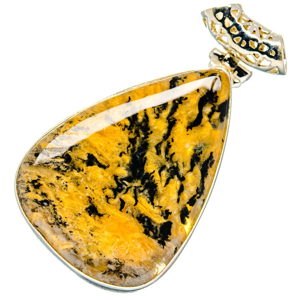 Plume Agate Pendants handcrafted by Anasilvercos - PD19876 - Photo 2