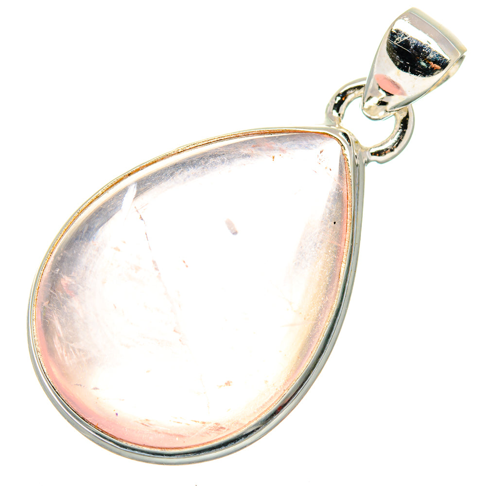 Rose Quartz Pendants handcrafted by Anasilvercos - PD19888