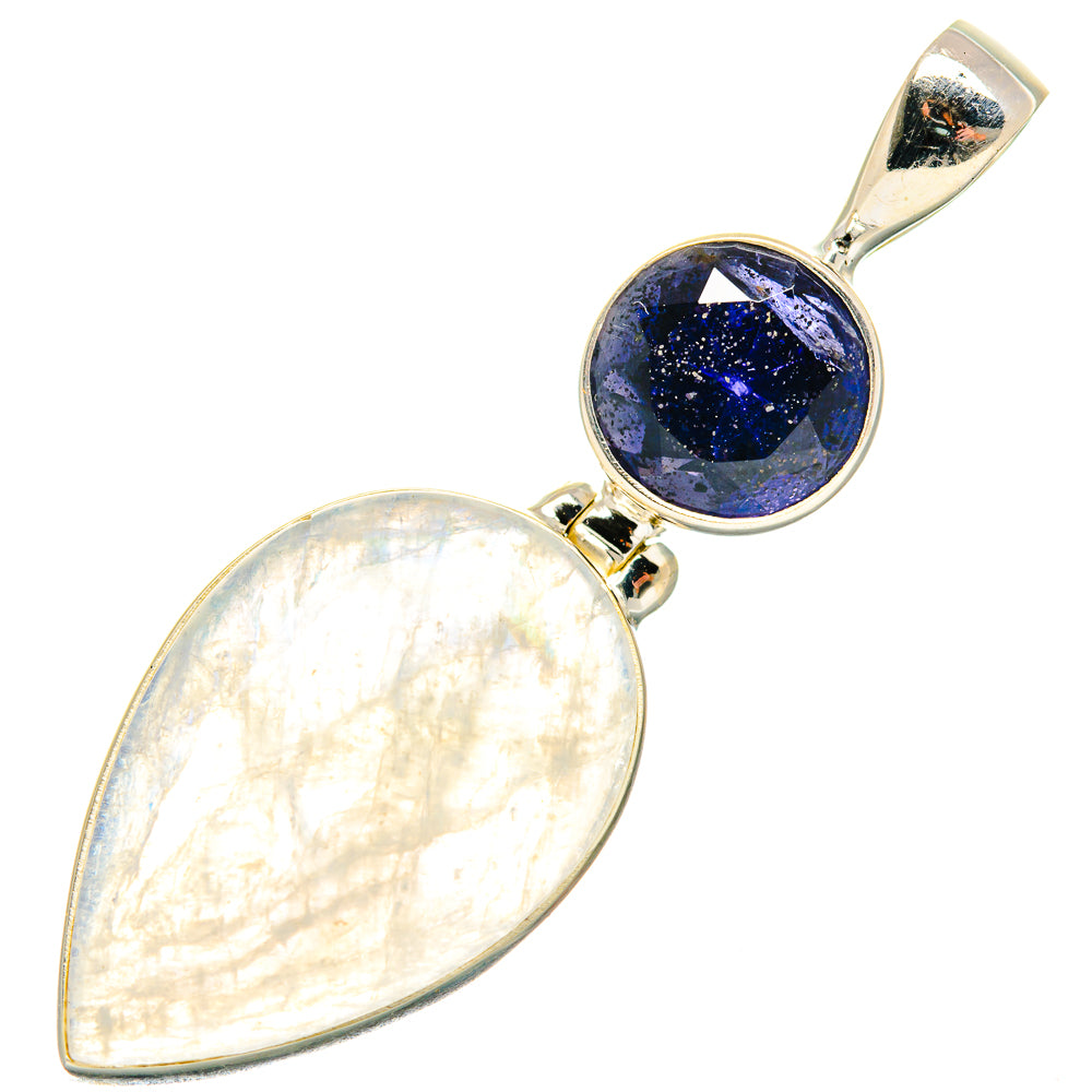 Rainbow Moonstone Pendants handcrafted by Anasilvercos - PD19894