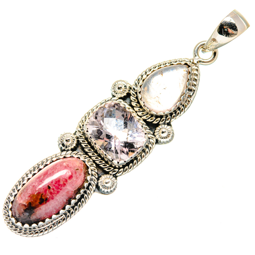Rhodonite Pendants handcrafted by Anasilvercos - PD19896