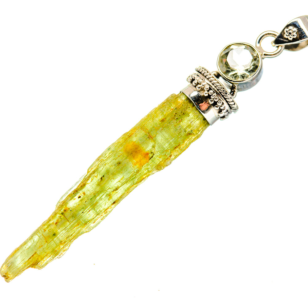 Green Kyanite Pendants handcrafted by Anasilvercos - PD19915