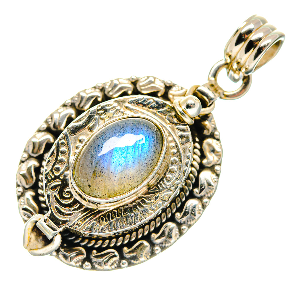 Rainbow Moonstone Pendants handcrafted by Anasilvercos - PD19956