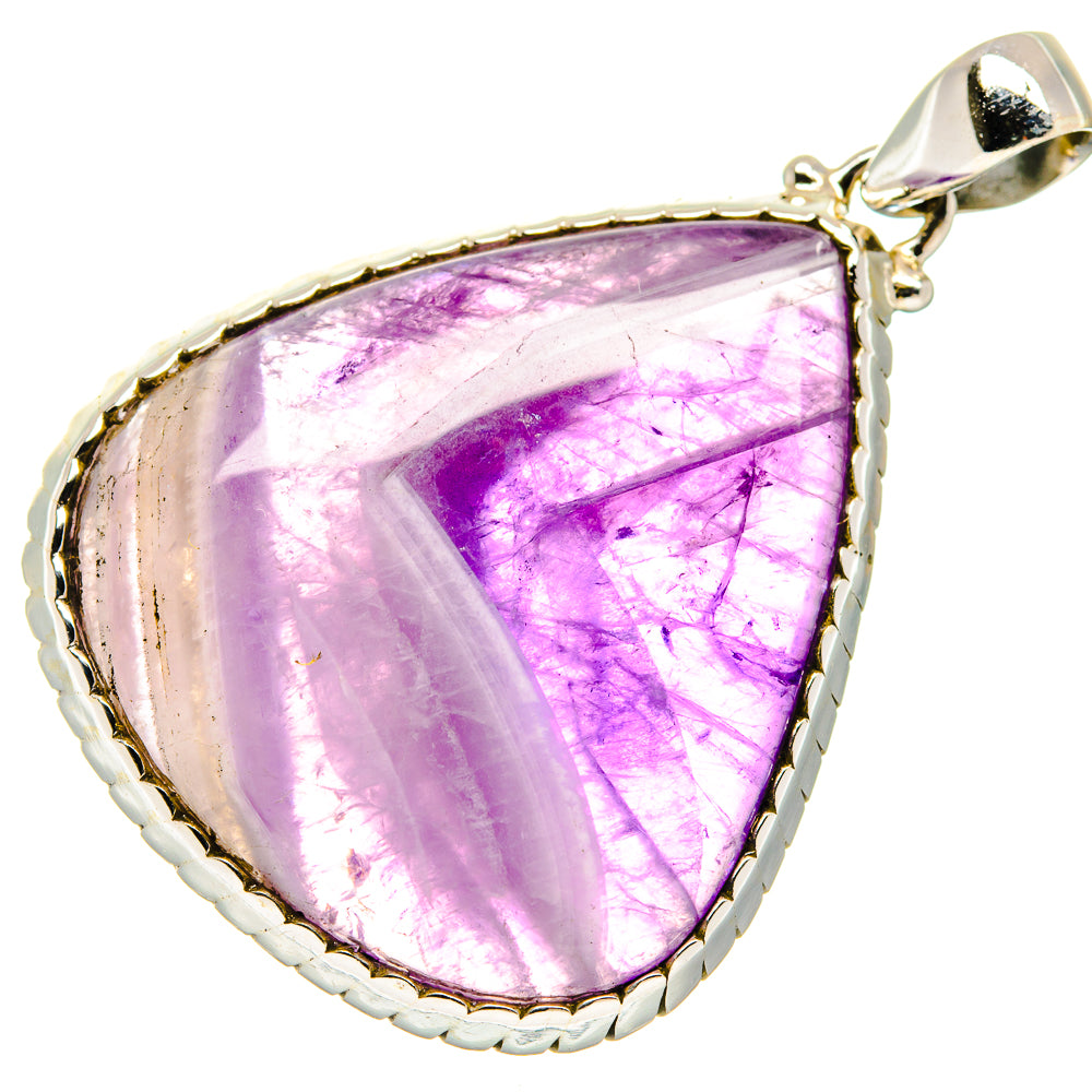 Chevron Amethyst Pendants handcrafted by Anasilvercos - PD19982