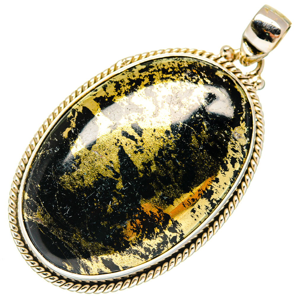 Pyrite Agate Pendants handcrafted by Anasilvercos - PD19997