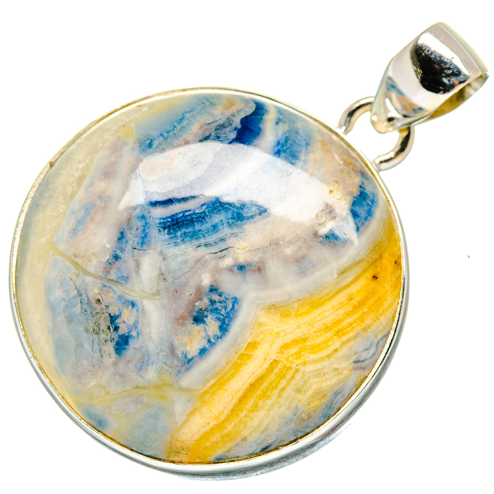 Blue Scheelite Pendants handcrafted by Anasilvercos - PD20009