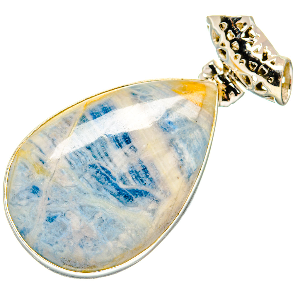 Blue Scheelite Pendants handcrafted by Anasilvercos - PD20017