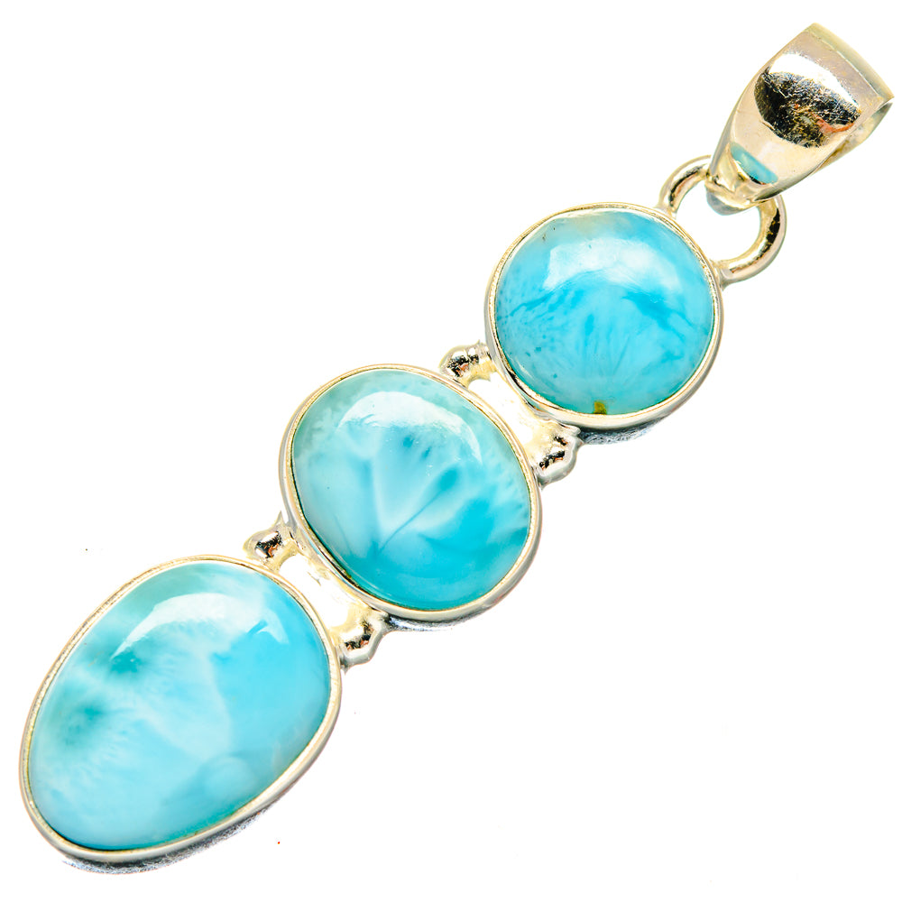 Larimar Pendants handcrafted by Anasilvercos - PD20018