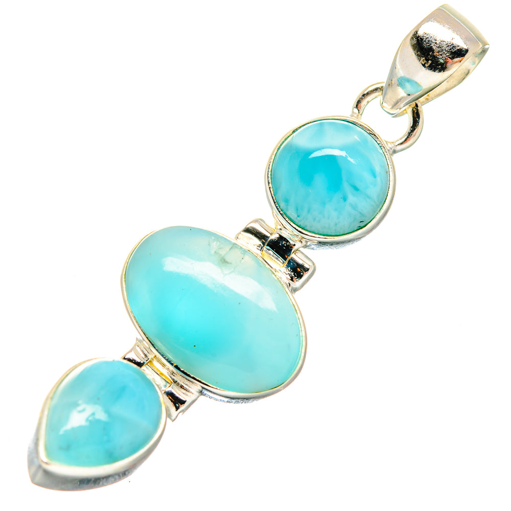 Larimar Pendants handcrafted by Anasilvercos - PD20021