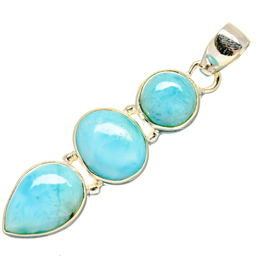 Larimar Pendants handcrafted by Anasilvercos - PD20022