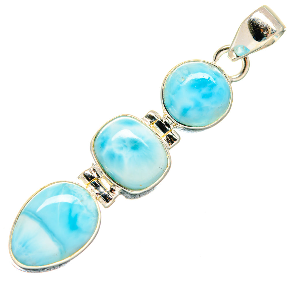 Larimar Pendants handcrafted by Anasilvercos - PD20023