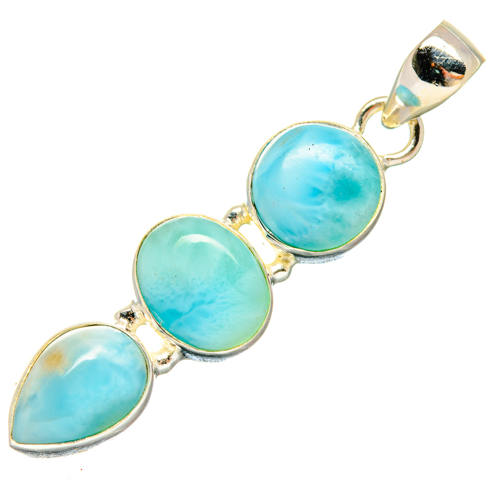 Larimar Pendants handcrafted by Anasilvercos - PD20024