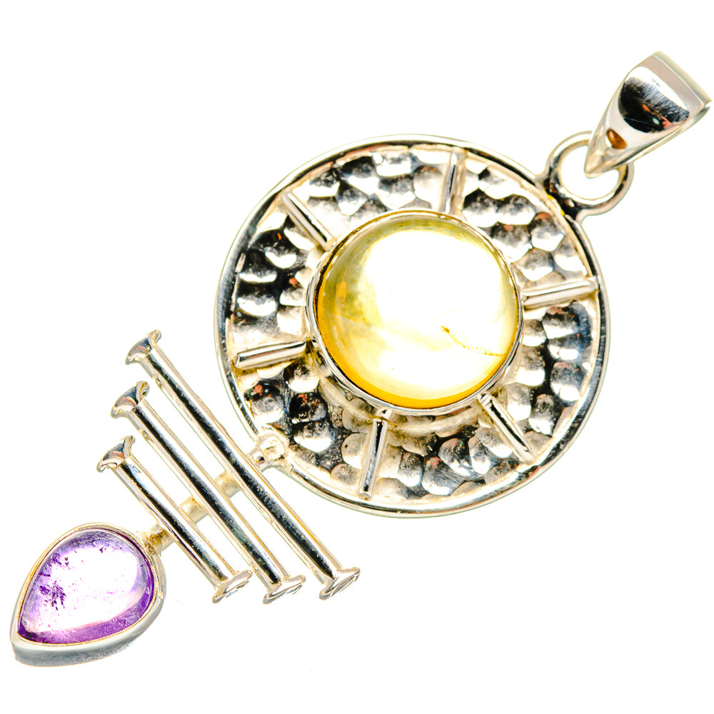 Citrine Pendants handcrafted by Anasilvercos - PD20039