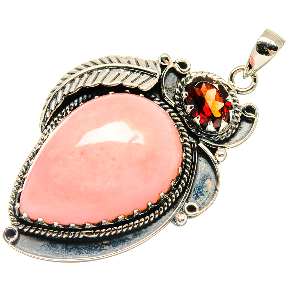 Pink Opal Pendants handcrafted by Anasilvercos - PD20043