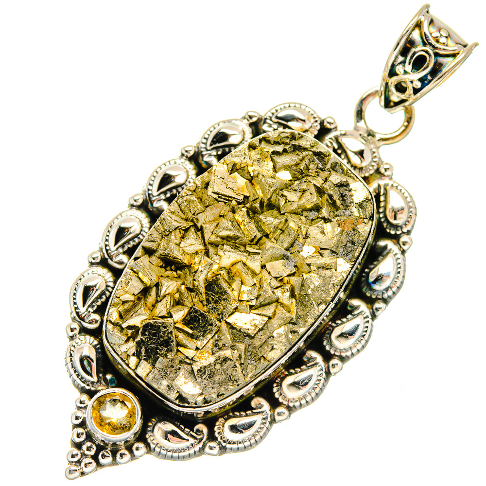 Pyrite Pendants handcrafted by Anasilvercos - PD20078