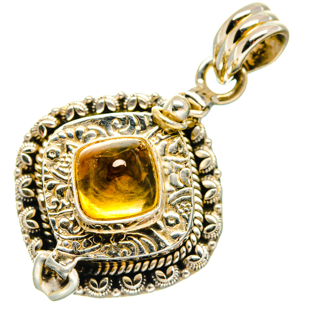 Citrine Pendants handcrafted by Anasilvercos - PD20107