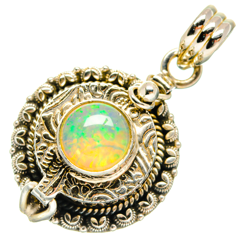 Ethiopian Opal Pendants handcrafted by Anasilvercos - PD20108 - Photo 2