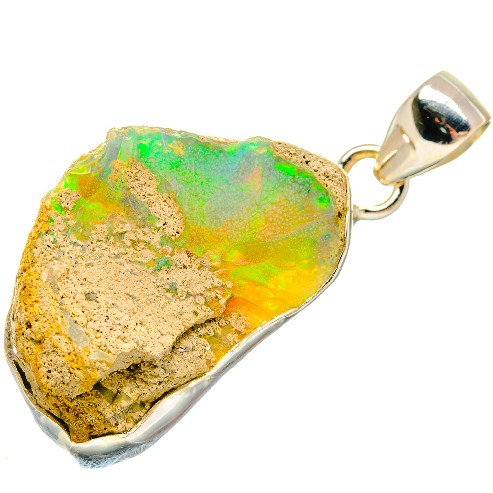 Ethiopian Opal Pendants handcrafted by Anasilvercos - PD20124