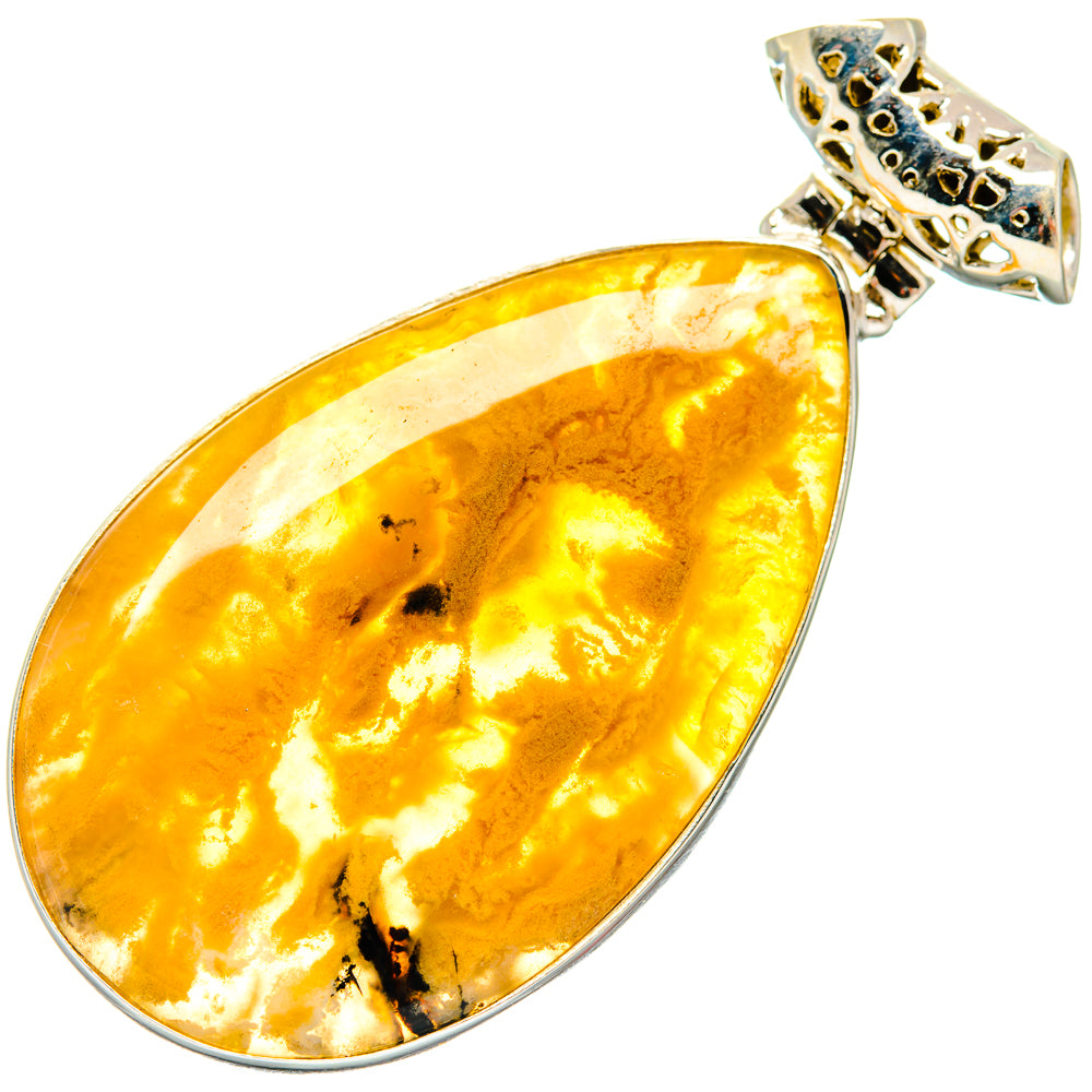 Plume Agate Pendants handcrafted by Anasilvercos - PD20136